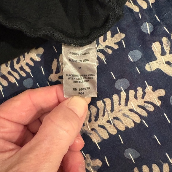 NWOT MOTHER Navy Hoodie with White Logo - Picture 7 of 7